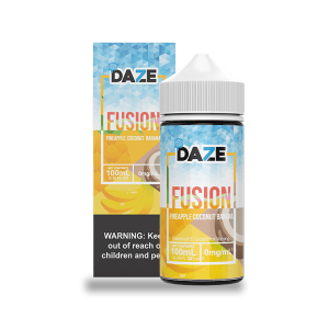 7 Daze Fusion Pineapple Coconut Banana ICED 100ml Vape Juice disposable vape - Aus Vape King