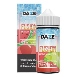 7 Daze Fusion Watermelon Apple Pear ICED 100ml Vape Juice disposable vape - Aus Vape King