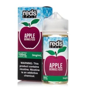 7 Daze Reds Apple Berries Iced 100ml Vape Juice disposable vape - Aus Vape King
