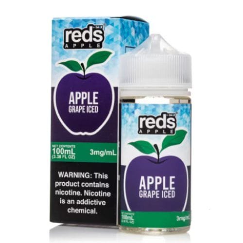7 Daze Reds Apple Grape Iced 100ml Vape Juice | Vape King Australia 7 Daze Reds Apple Grape Iced 100ml Vape Juice