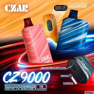 CZAR CZ9000 Puffs Disposable BOGO disposable vape - Aus Vape King