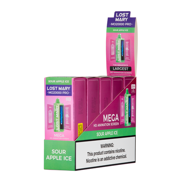 Sour Apple Ice Lost Mary MO20000 PRO | Vape King Australia Sour Apple Ice Lost Mary MO20000 PRO disposable vape - view 1 - Aus Vape King