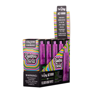 Rainbow Burst Pod King XC10000 disposable vape - view 1 - Aus Vape King