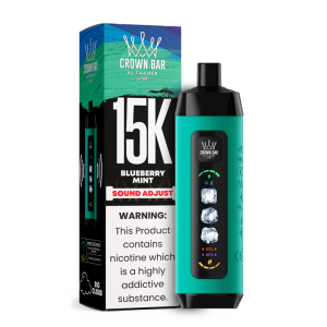 Blueberry Mint Al Fakher Crown Bar Ice Adjust 15k disposable vape device available in Australia
