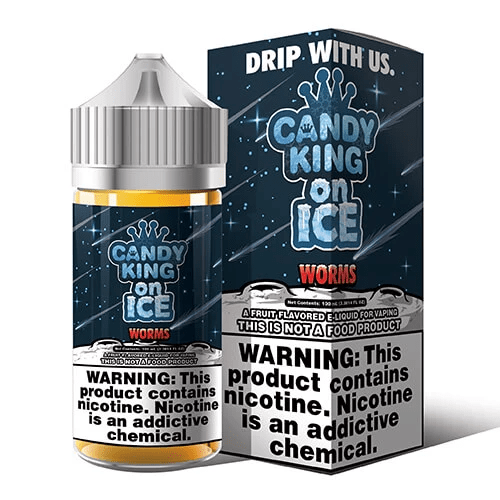 Candy King on Ice Worms 100ml Vape Juice | Vape King Australia Candy King on Ice Worms 100ml Vape Juice