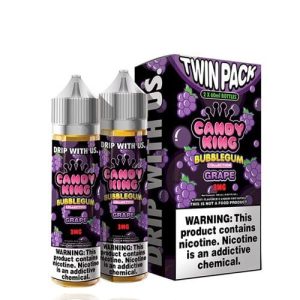 Shop | Vape King Australia Candy King Twin Pack Bubblegum Grape 2x 60ml Vape Juice disposable vape - Aus Vape King