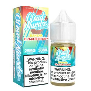 Cloud Nurdz Synthetic Salts Iced Banana Dragon Berry Nic Salt 30ml disposable vape - Aus Vape King