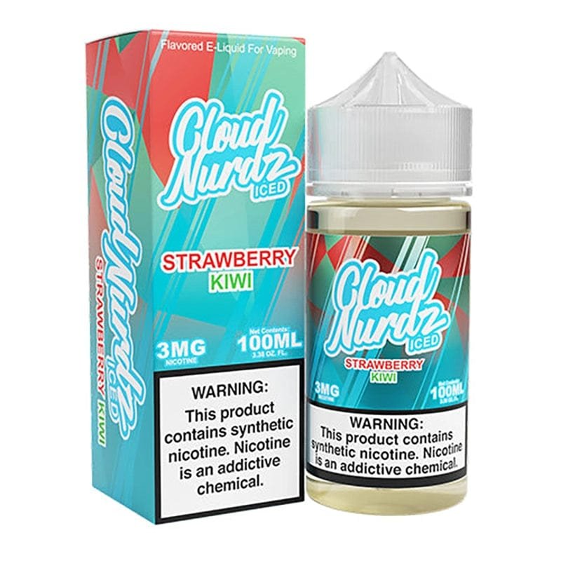 Cloud Nurdz Iced Strawberry Kiwi TF Vape Juice 100ml | Vape King Australia Cloud Nurdz Iced Strawberry Kiwi TF Vape Juice 100ml