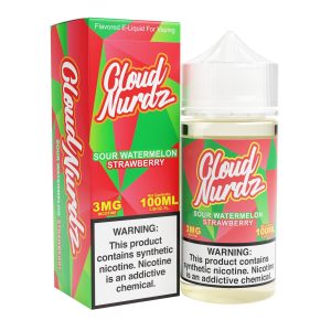 Sour Watermelon Strawberry 100ml TF Vape Juice – Cloud Nurdz disposable vape - Aus Vape King