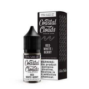 Coastal Clouds Red White Berry Nic Salt Vape Juice 30ml disposable vape - Aus Vape King