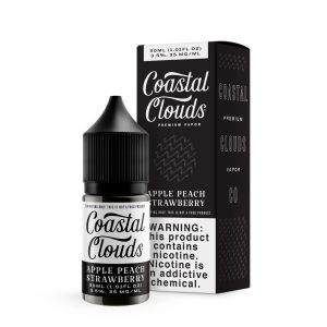 Coastal Clouds Saltwater Apple Peach Strawberry 30ml Nic Salt Vape Juice disposable vape - Aus Vape King