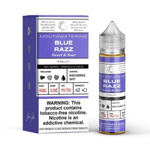 Blue Razz 60ml Vape Juice – Glas Basix disposable vape - Aus Vape King
