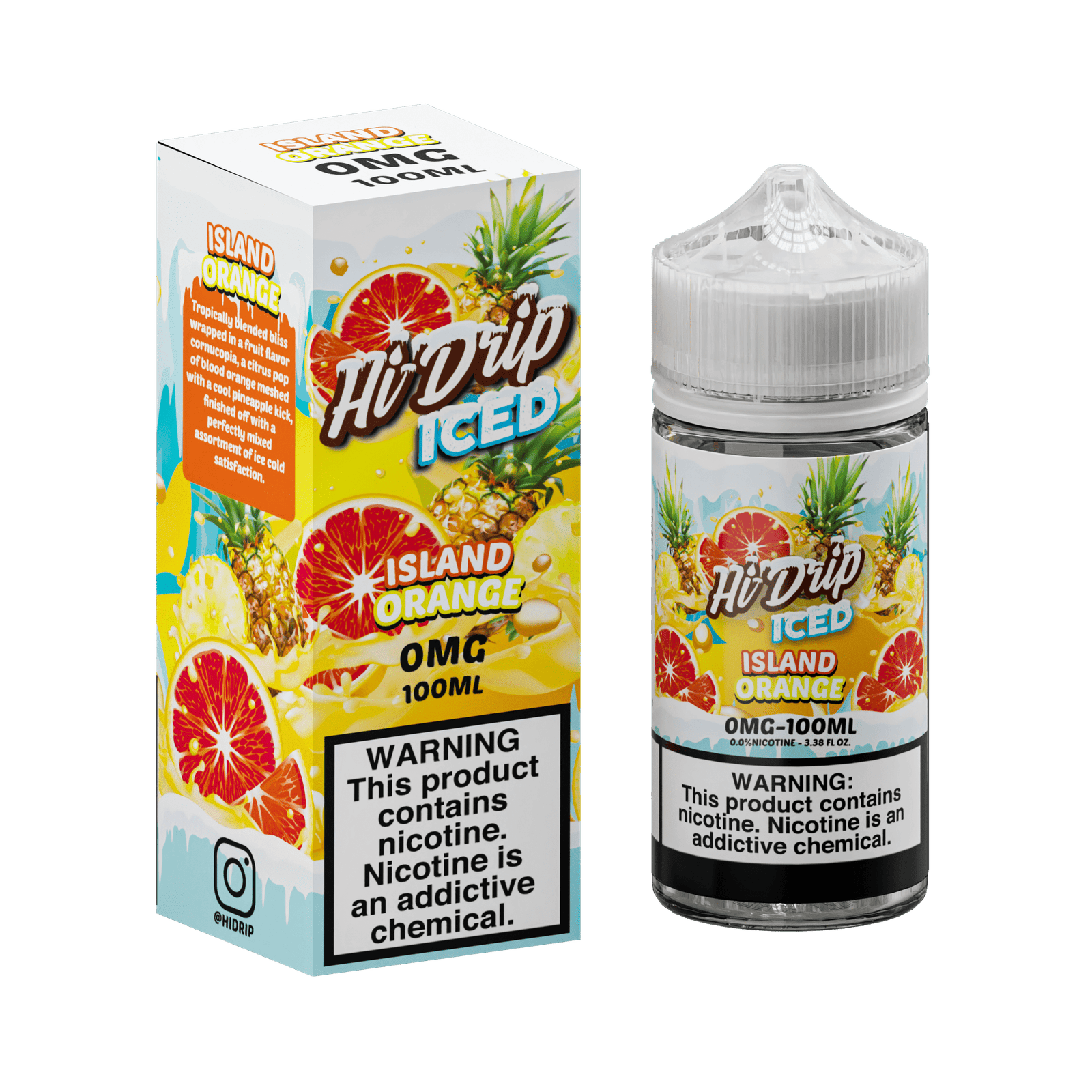 Hi-Drip Iced Island Orange 100ml Vape Juice