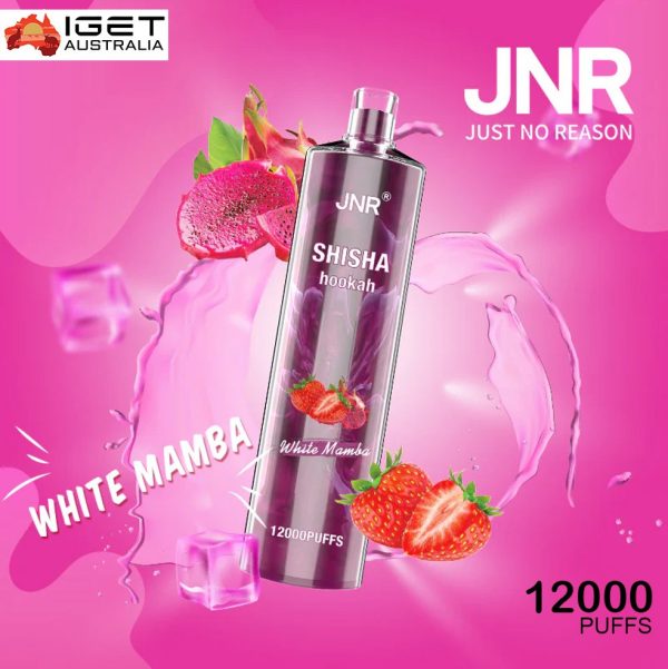 JNR Shisha Hookah – White Mamba 12,000 – AusVape Direct disposable vape - Aus Vape King