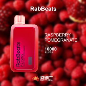 RABBEATS BAR RASPBERRY POMEGRANATE – 10,000 PUFFS – AusVape Direct disposable vape - Aus Vape King