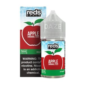 Shop | Vape King Australia 7 Daze Reds Salts Apple Original Iced Nic Salt Vape Juice 30ml disposable vape - Aus Vape King
