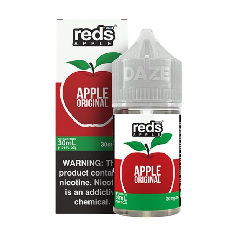 7 Daze Reds Salts Apple Original Nic Salt Vape Juice 30ml | Vape King Australia 7 Daze Reds Salts Apple Original Nic Salt Vape Juice 30ml