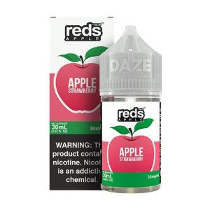 Shop | Vape King Australia 7 Daze Reds Salts Apple Strawberry Nic Salt Vape Juice 30ml disposable vape - Aus Vape King
